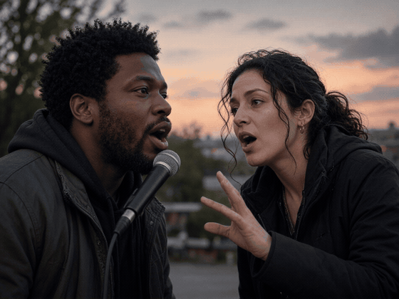 A pair rapping together.
